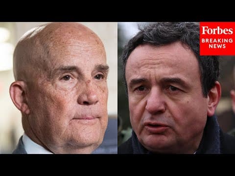 Keith Self Grills Balkan Experts On If Kosovo PM Is 'An Obstructionist' For US Goals In The Region