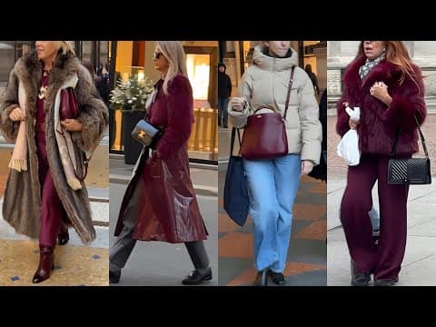 BEST WINTER OUTFITS IDEAS FOR SHOPPING 🇮🇹 MILAN DECEMBER FASHION INSPIRATION | ITALIAN STREET LOOKS
