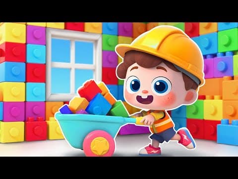 Toy Blocks House Vs Balloon House | Fun Kids Song | Nursery Rhymes & Kids Songs | BabyBus