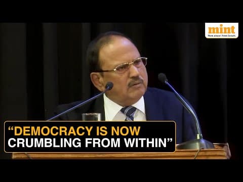Watch: Ajit Doval WARNS of Deep Divisions, Money Power and Power Politics In India