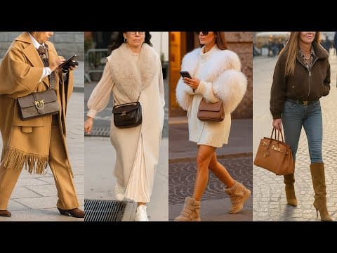ITALIAN NEWEST AUTUMN OUTFITS 🇮🇹 NOVEMBER LUXURY LOOKS | EFFORTLESS SHOPPING TRENDS IN MILAN FASHION