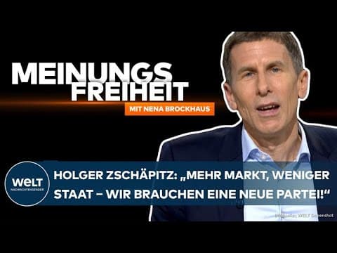 MEINUNGSFREIHEIT: Holger Zschäpitz – "Mehr Markt, weniger Staat – Wir brauche eine neue Partei!"