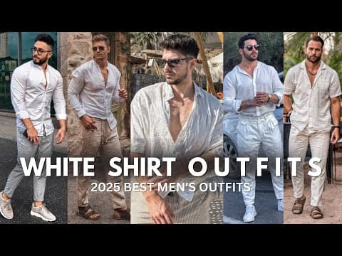White Shirt Outfit Ideas For Men | Best Men's Fashion Ideas | White Shirt Fashion For Men