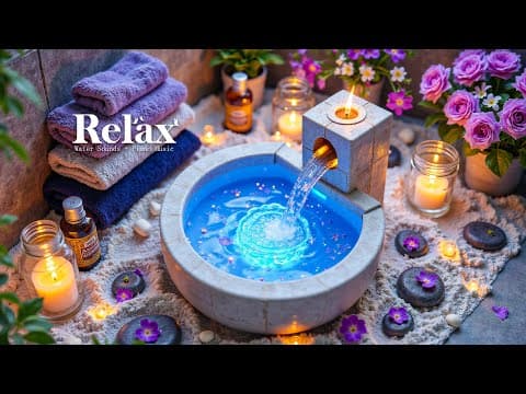 Healing Piano with Flowing Water Sounds 🌿 Insomnia Relief, Calm Anxiety & Deep Relaxation