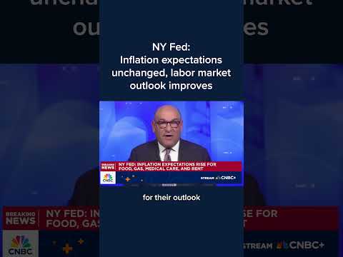 NY Fed: Inflation expectations unchanged, labor market outlook improves