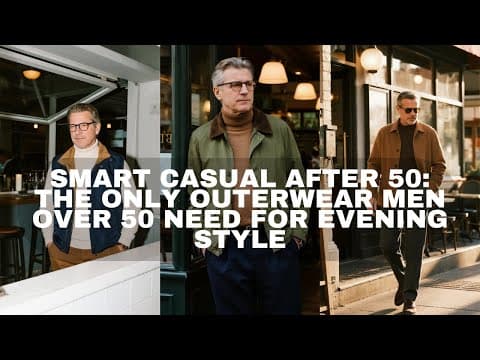 smart Casual After 50: The ONLY Outerwear Men Over 50 Need For Evening Style
