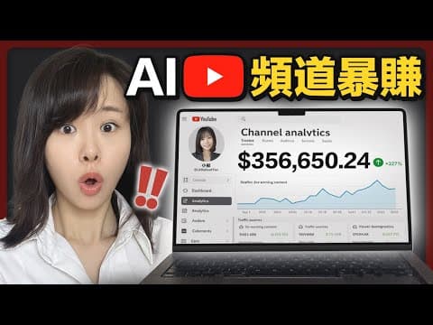 90天用AI暴賺10萬美金?這4個免費AI工具,在家做不露臉YouTube頻道賺錢! 超隱秘,但暴利的YouTube不露臉賽道⋯(內附實操,有手就會)