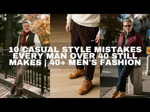 10 Casual Style Mistakes Every Man Over 40 Still Makes | 40+ Men's Fashion