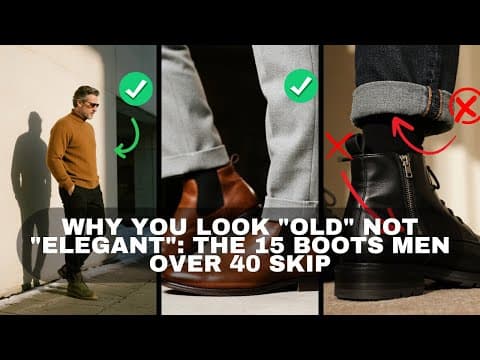 Why You Look "Old" Not "Elegant": The 15 Boots Men Over 40 Skip