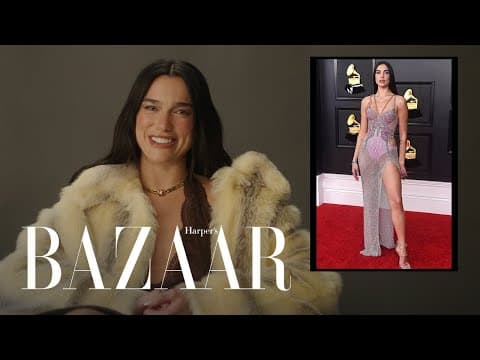 Dua Lipa's GRAMMYs Dress Honored Gianni Versace | Fashion Flashback | Harper's BAZAAR