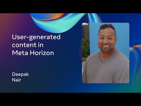 User-Generated Content in Meta Horizon