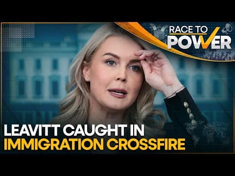 ICE Arrests Woman With Ties to White House Press Secretary | Race To Power | WION