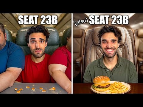 FLYING the SAME SEAT on AMERICA’S WORST Vs. BEST AIRLINE!