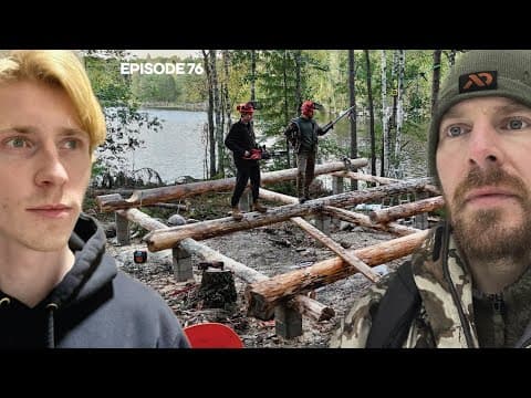 Island Sauna Cabin Build in Finland |EP76| Scandinavian Scribe Method with @Off-Grid-Island