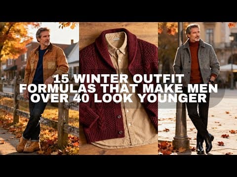 15 Winter Outfit Formulas That Make Men Over 40 Look YOUNGER
