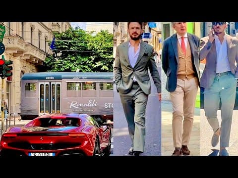 2025 Luxury Italian Menswear 🇮🇹Luxury Cars & Men’s Fashion Milan #mensshopping #mensfashion