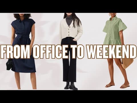 5 Days of Simple Work Outfits + My Go-To Weekend Looks