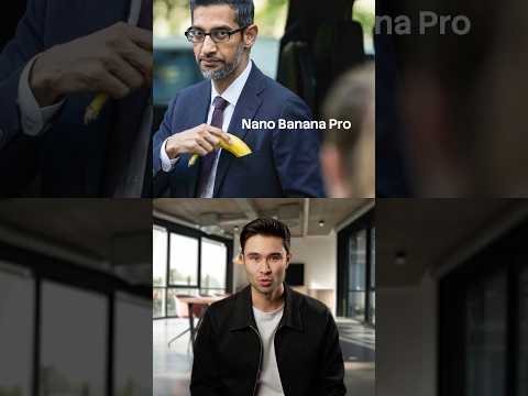Nano Banana Pro is… bananas🍌👀 #trendingshorts #ai #tech