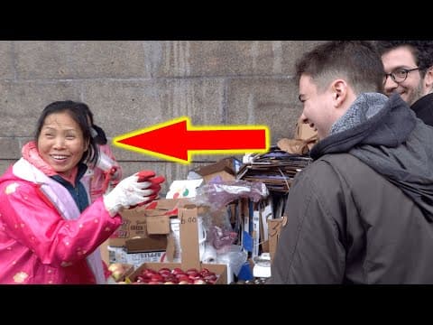 White Guys Bargain in Perfect Mandarin at Chinese Market, Amaze Vendors