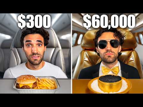 I Flew FIRST CLASS for $300, $3,000, $30,000 & $60,000!