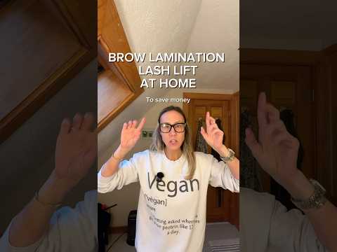 Brown Lamination & Lash Lift at home to save money. From Elleebana Lashes. 
