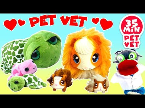 Fizzy The Pet Vet Takes Care Of His Fluffy Friends | Fun Compilation For Kids