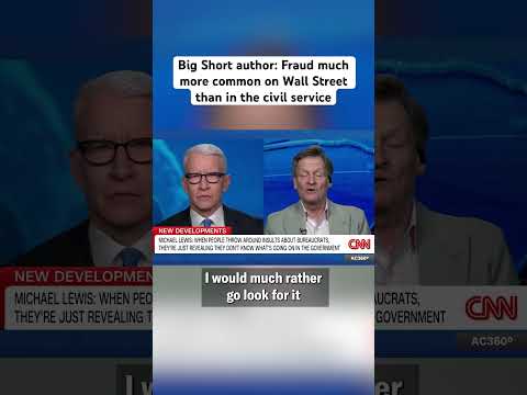 Big Short Author: Fraud Much More Common on Wall Street Than in the Civil Service