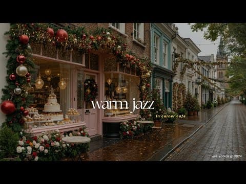 Winter Corner Café Jazz - Relax & Focus with Warm Jazz Music | Soft Piano at Cozy Street for Working