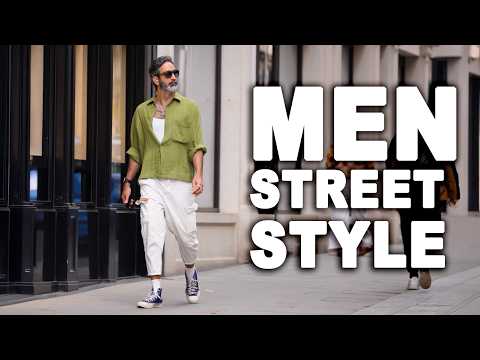 Best Men's Street Style. London Summer Fashion Compilation with Sport Car