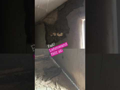 Alles wieder abgefallen?! - #Fail #Lehmwand😁