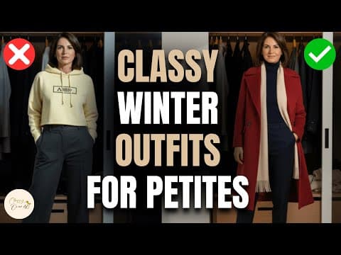 Discover the TOP 8 Winter Color Combinations for Petite Women to Look SLIMMER