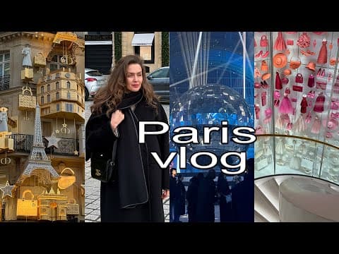 ПАРИЖ ВЛОГ 🇫🇷 НОВАЯ СУМКА CELINE, МУЗЕЙ DIOR, ДИСКО КАТОК И ОЧАРОВАНИЕ ЗИМНЕГО ПАРИЖА