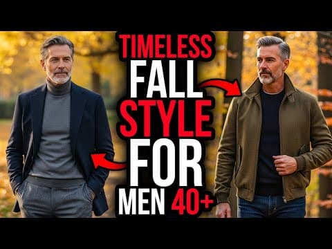 8 FALL Menswear Essentials EVERY Man Over 40 NEEDS! (Look Sharp Instantly)