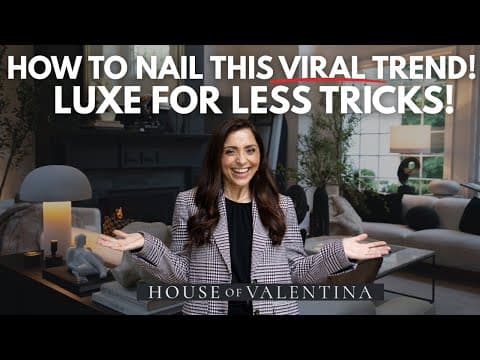 How to get this LUXE VIRAL STYLE- even on a BUDGET! MODERN NOIR | interior design style