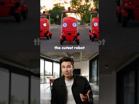 DoorDash made a cute delivery bot called Dot 🚗 #trendingshorts #robot #tech #future #doordash