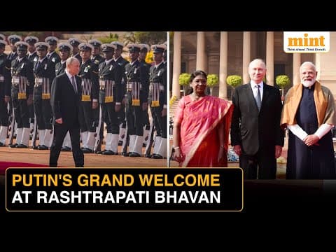 Putin Gets Ceremonial Welcome At Rashtrapati Bhavan | PM Modi & Prez Murmu Receive Russian Leader