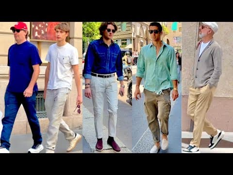 MAY 2025 🇮🇹Milan Real Italian Guys on Street Style | Elegant Summer Men’s Fashion & Milan Shopping