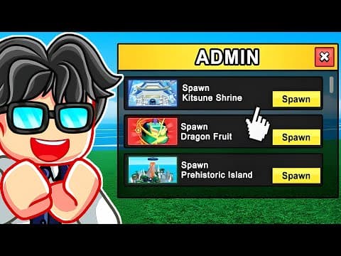 I Got ADMIN POWERS In Blox Fruits Roblox!