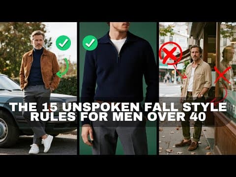 The 15 Unspoken Fall Style Rules for Men Over 40