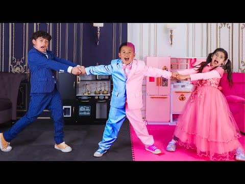 Ellie Bubble Blasters vs Eric Slime! Who Will Kaden Choose?