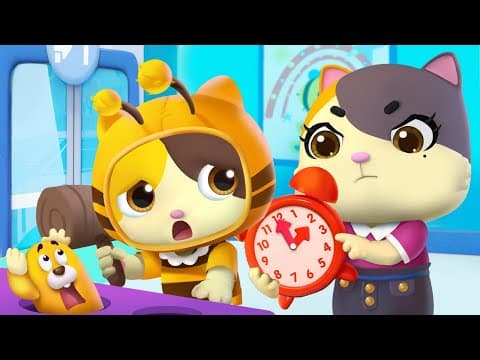 Baby Learns to Be on Time | Good Habits for Kids | Nursery Rhymes | Kids Songs | BabyBus