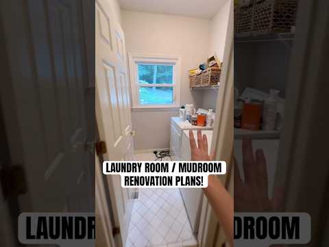 The start of our first big renovation project!🛠️ Laundry / Mudroom Reno Plans!