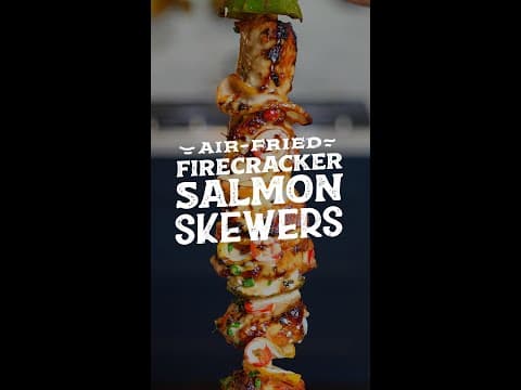 Firecraker Salmon Skewers