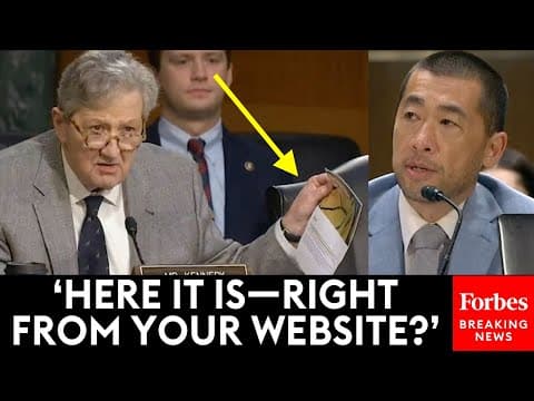 'Did You Lie Here Or Are You Lying To Us Today?': John Kennedy Ruthlessly Grills Professor