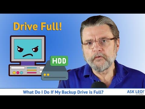 What Do I Do If My Backup Drive is Full?