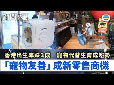 新聞透視|出生率跌養寵物增 「寵物友善」成新零售商機|(繁/簡字幕)|無綫新聞 |TVB News