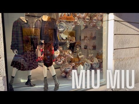 Winter Shopping in Milan | Stunning Window Displays & Top Fashion Brands โ๏ธ๐๏ธ