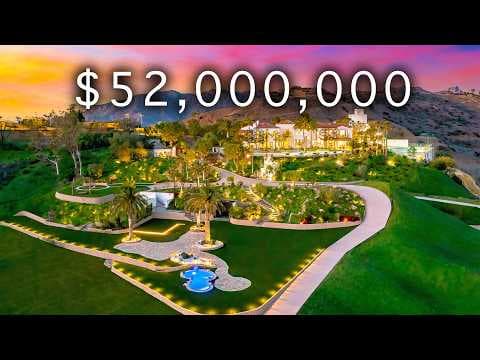 Touring a $52M Malibu Mountain Mansion on 30 Acres of Land!