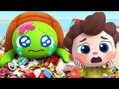 No No Litter Song | Good Habits | Sea Animals Song | Nursery Rhymes & Kids Songs | BabyBus