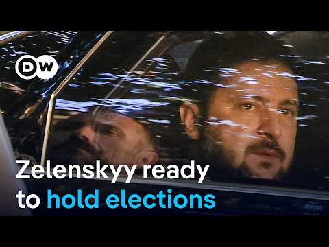 Ukraine's President Zelenskyy ready to hold elections if security can be ensured | DW News